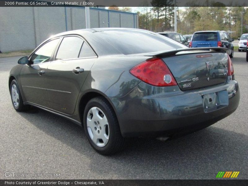 Granite Metallic / Ebony 2006 Pontiac G6 Sedan