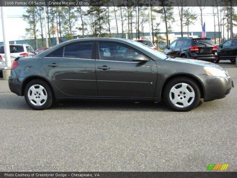Granite Metallic / Ebony 2006 Pontiac G6 Sedan