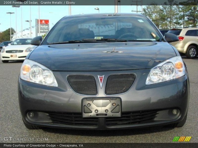Granite Metallic / Ebony 2006 Pontiac G6 Sedan