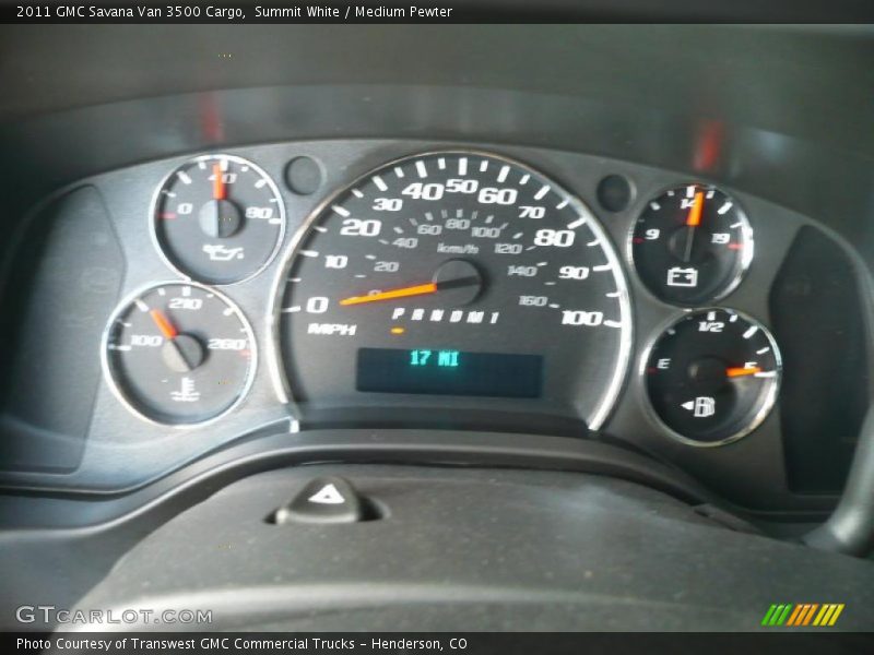 Summit White / Medium Pewter 2011 GMC Savana Van 3500 Cargo