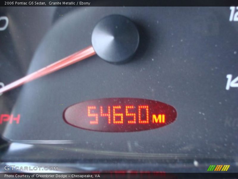Granite Metallic / Ebony 2006 Pontiac G6 Sedan