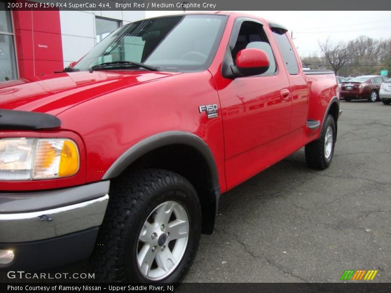 Bright Red / Medium Graphite Grey 2003 Ford F150 FX4 SuperCab 4x4