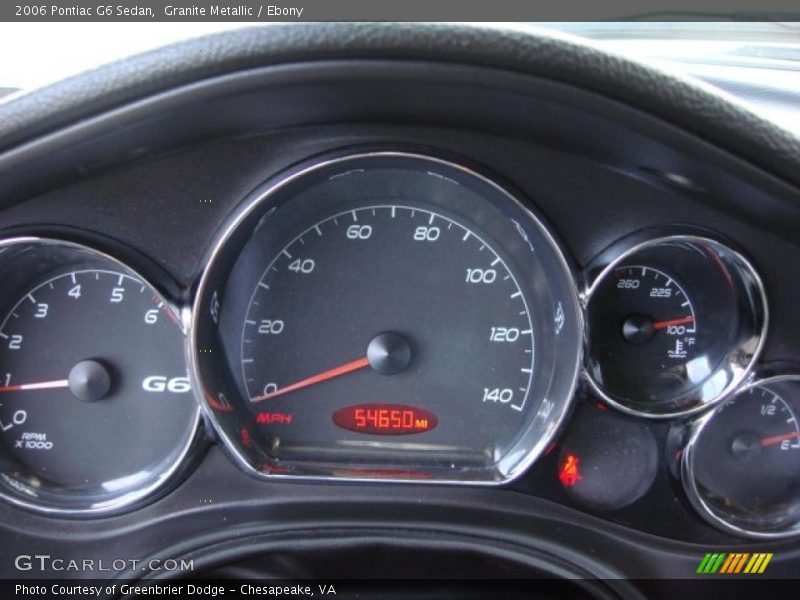 Granite Metallic / Ebony 2006 Pontiac G6 Sedan