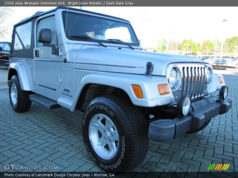 Bright Silver Metallic / Dark Slate Gray 2006 Jeep Wrangler Unlimited 4x4