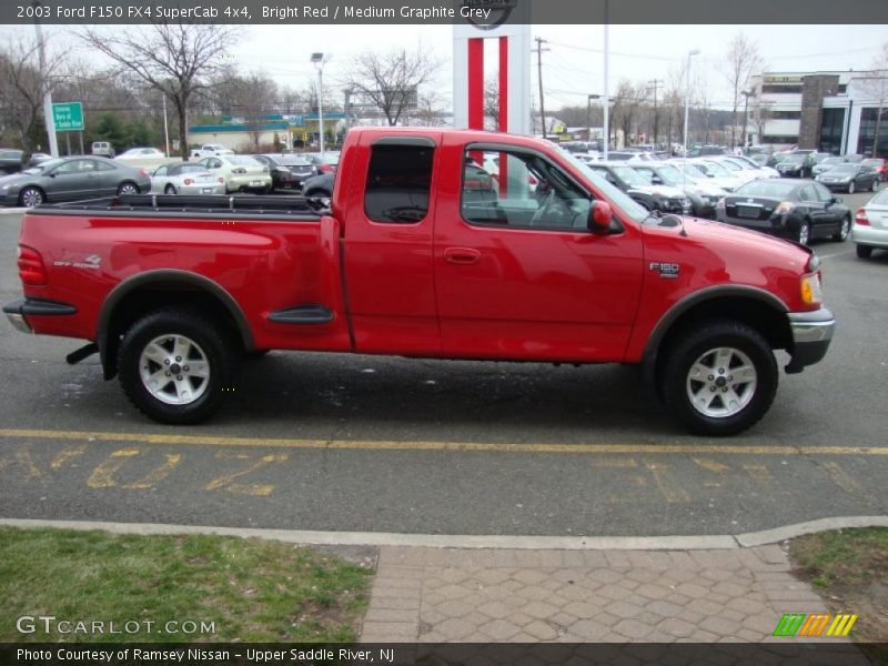 Bright Red / Medium Graphite Grey 2003 Ford F150 FX4 SuperCab 4x4