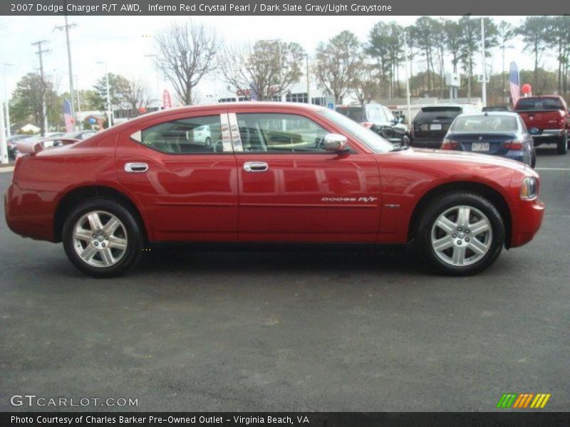 Inferno Red Crystal Pearl / Dark Slate Gray/Light Graystone 2007 Dodge Charger R/T AWD