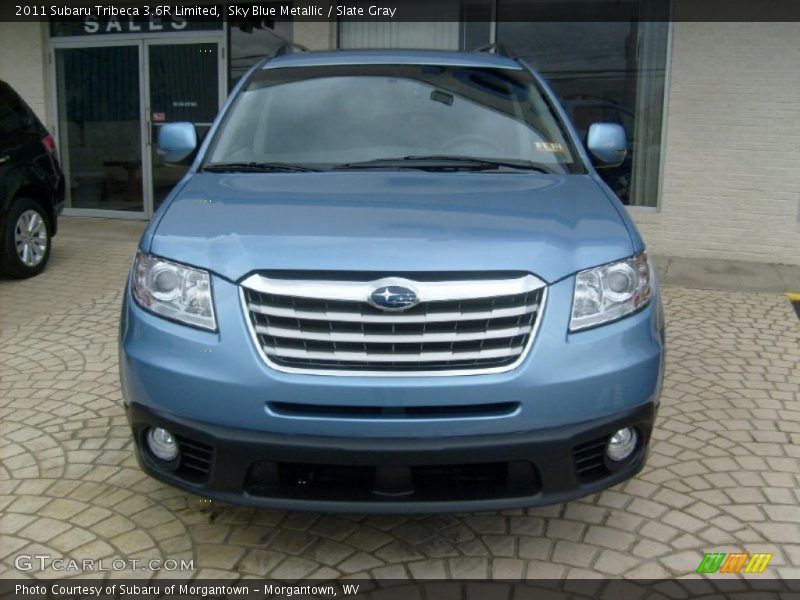 Sky Blue Metallic / Slate Gray 2011 Subaru Tribeca 3.6R Limited