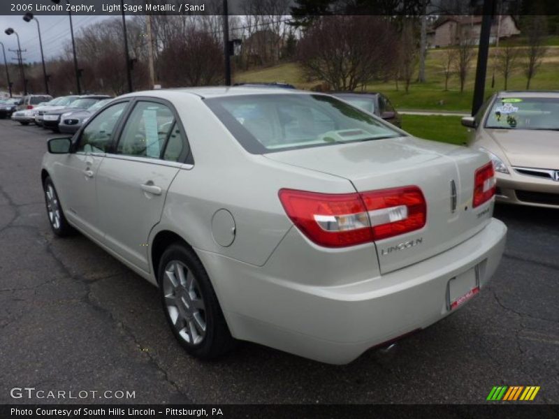 Light Sage Metallic / Sand 2006 Lincoln Zephyr