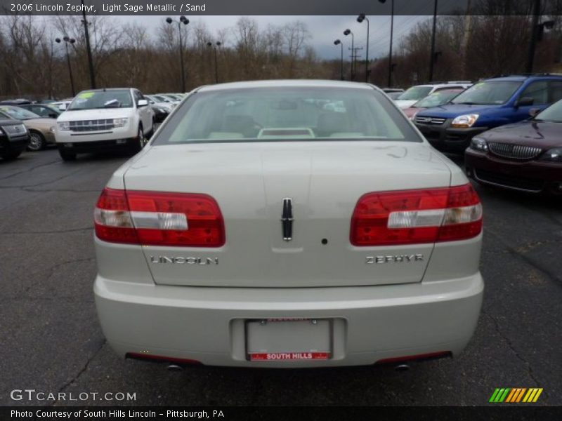 Light Sage Metallic / Sand 2006 Lincoln Zephyr