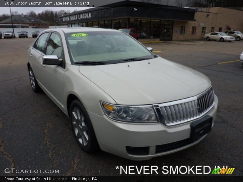 Light Sage Metallic / Sand 2006 Lincoln Zephyr