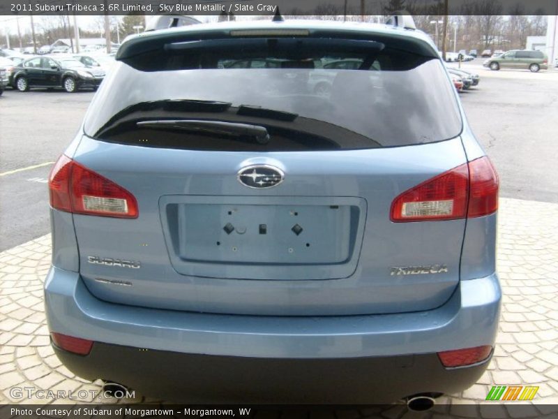 Sky Blue Metallic / Slate Gray 2011 Subaru Tribeca 3.6R Limited