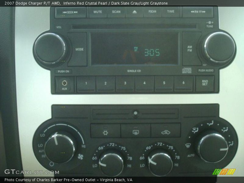 Controls of 2007 Charger R/T AWD