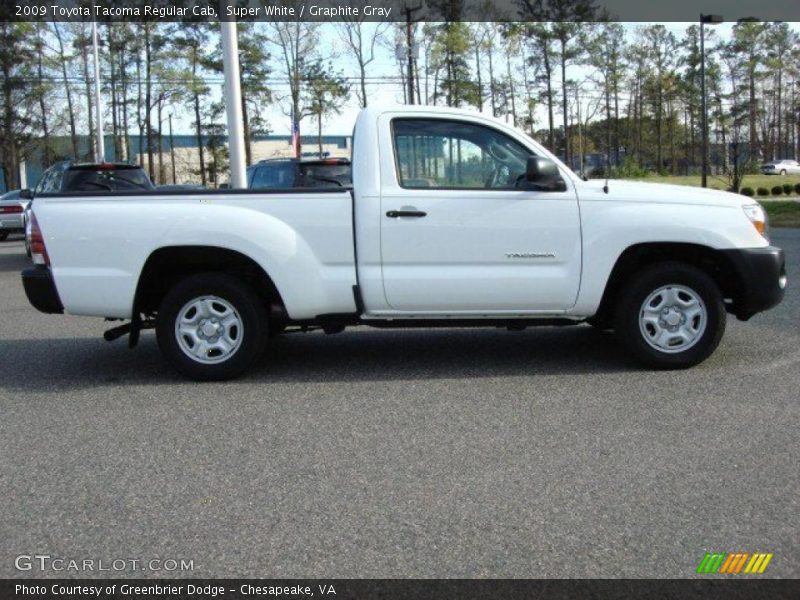 Super White / Graphite Gray 2009 Toyota Tacoma Regular Cab