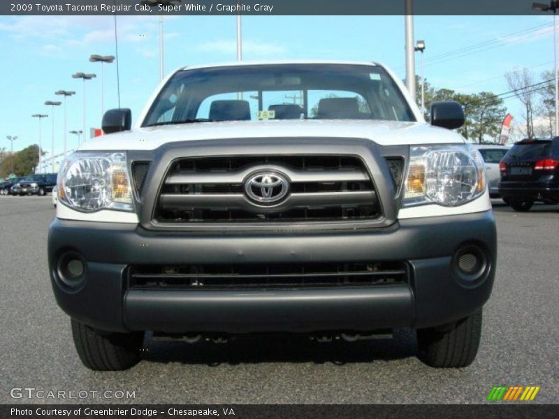 Super White / Graphite Gray 2009 Toyota Tacoma Regular Cab