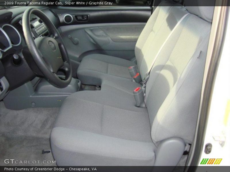 Super White / Graphite Gray 2009 Toyota Tacoma Regular Cab
