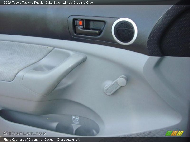 Super White / Graphite Gray 2009 Toyota Tacoma Regular Cab