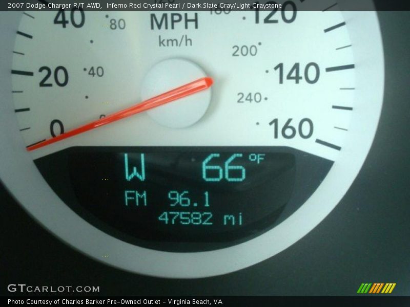 Inferno Red Crystal Pearl / Dark Slate Gray/Light Graystone 2007 Dodge Charger R/T AWD