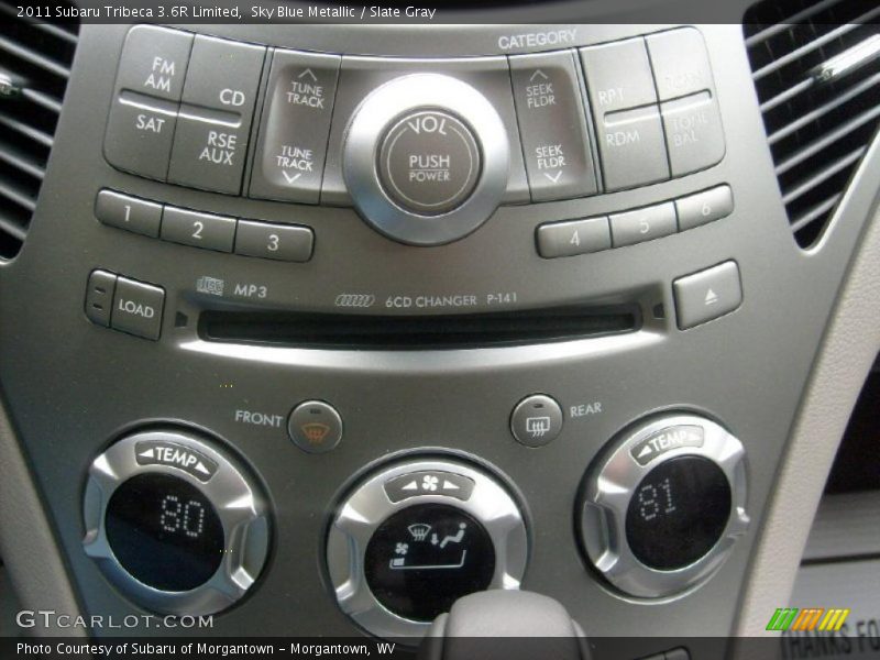 Controls of 2011 Tribeca 3.6R Limited