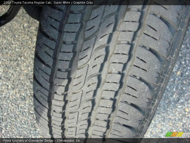 Super White / Graphite Gray 2009 Toyota Tacoma Regular Cab