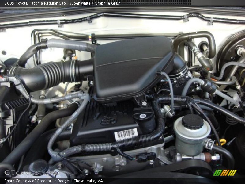 Super White / Graphite Gray 2009 Toyota Tacoma Regular Cab