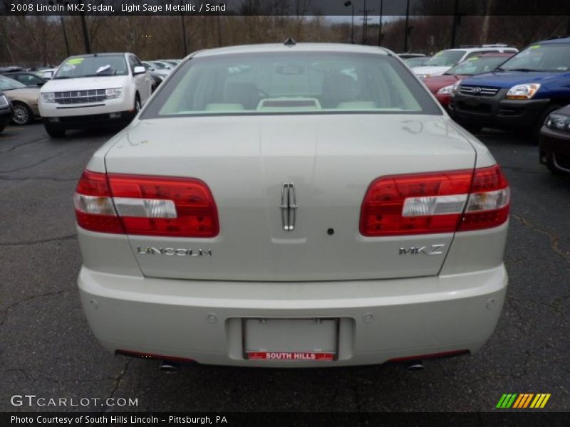 Light Sage Metallic / Sand 2008 Lincoln MKZ Sedan