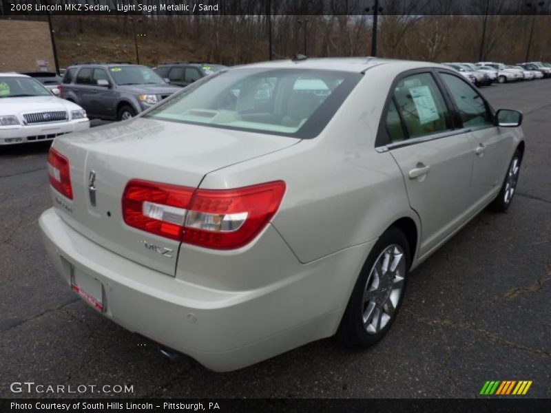 Light Sage Metallic / Sand 2008 Lincoln MKZ Sedan