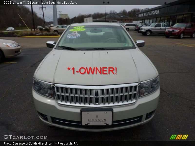 Light Sage Metallic / Sand 2008 Lincoln MKZ Sedan