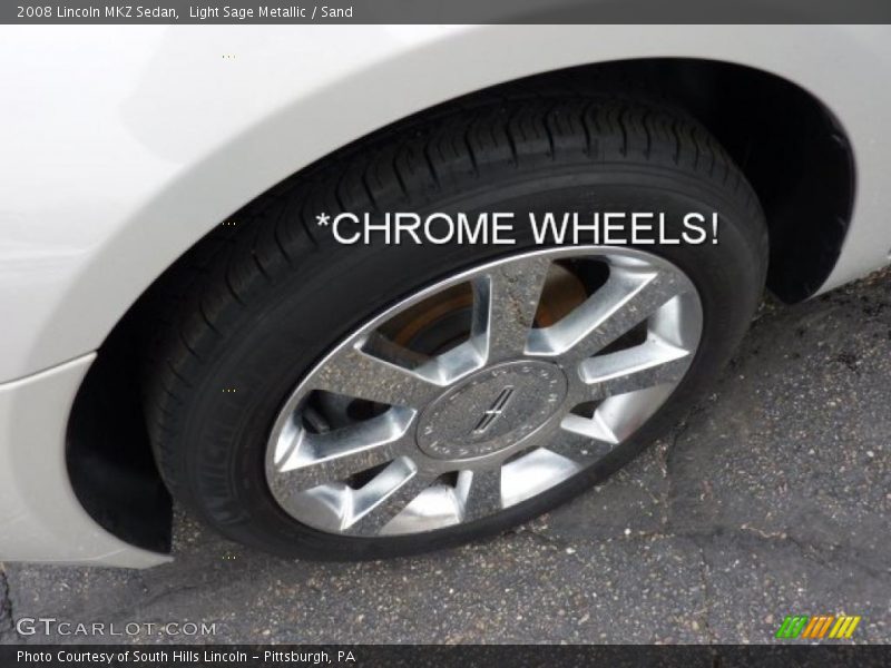Light Sage Metallic / Sand 2008 Lincoln MKZ Sedan