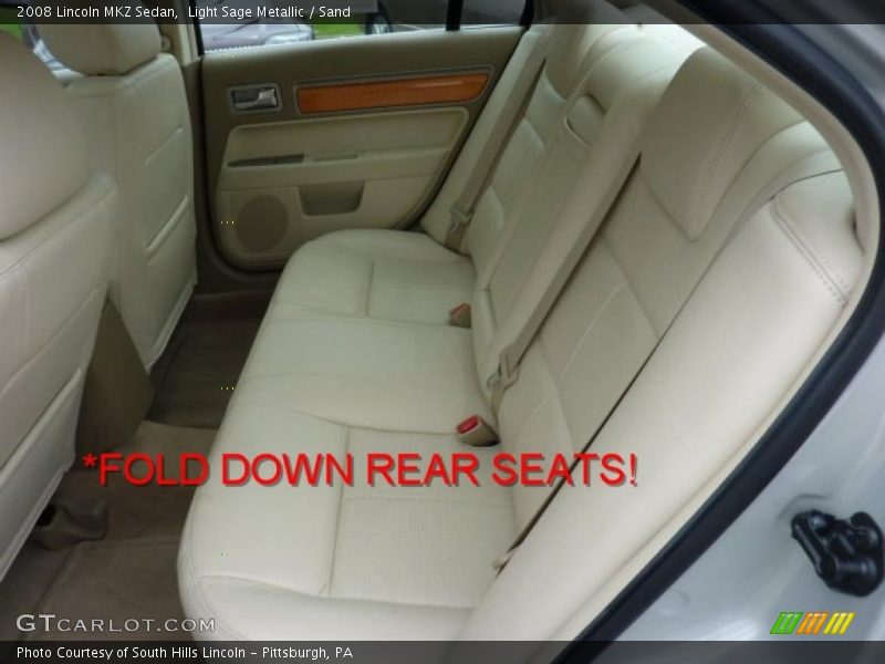 Light Sage Metallic / Sand 2008 Lincoln MKZ Sedan