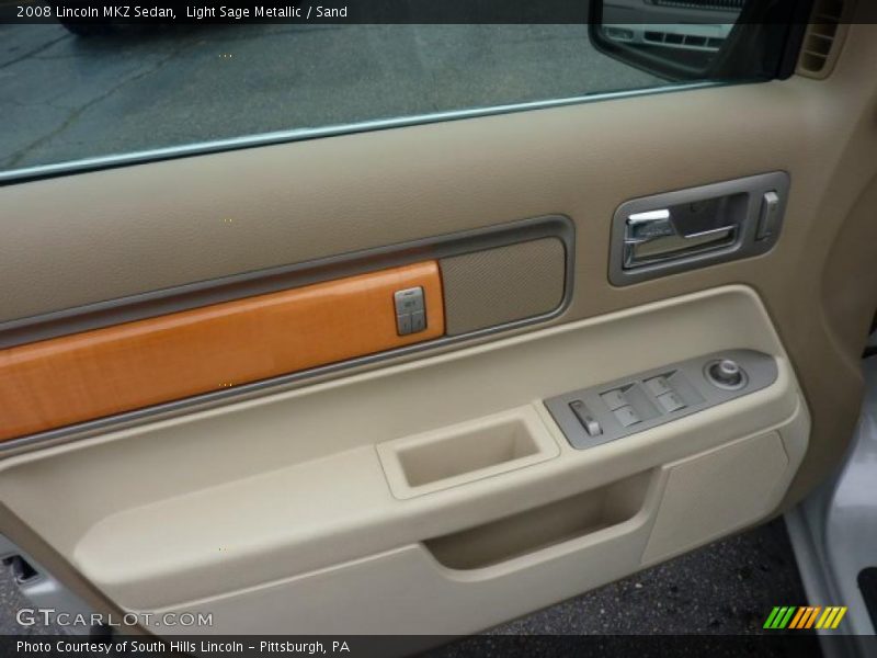 Light Sage Metallic / Sand 2008 Lincoln MKZ Sedan