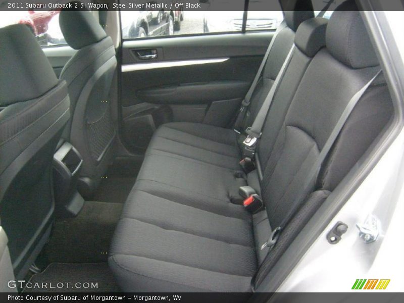 Steel Silver Metallic / Off Black 2011 Subaru Outback 2.5i Wagon