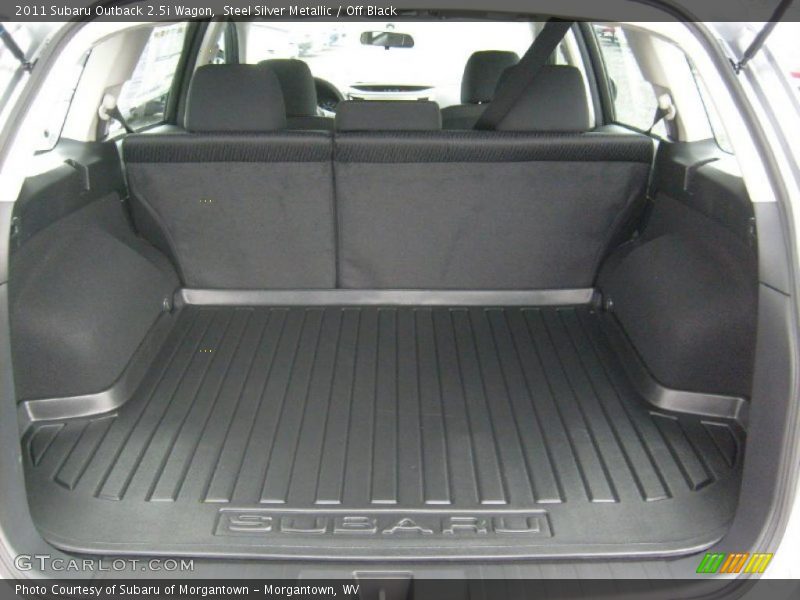 Steel Silver Metallic / Off Black 2011 Subaru Outback 2.5i Wagon