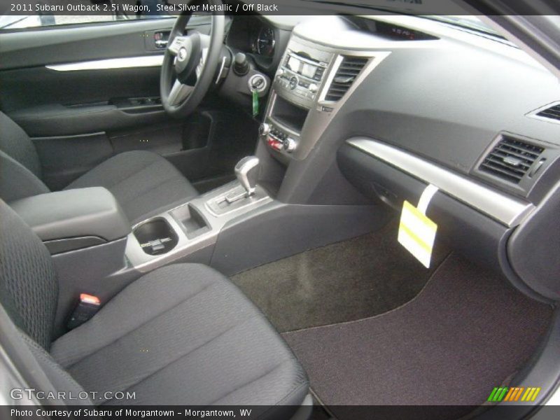 Steel Silver Metallic / Off Black 2011 Subaru Outback 2.5i Wagon