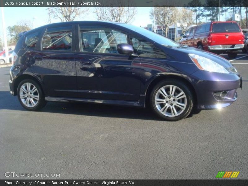 Blackberry Pearl / Sport Black 2009 Honda Fit Sport