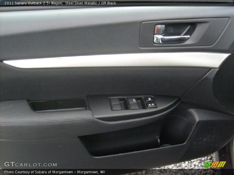 Steel Silver Metallic / Off Black 2011 Subaru Outback 2.5i Wagon