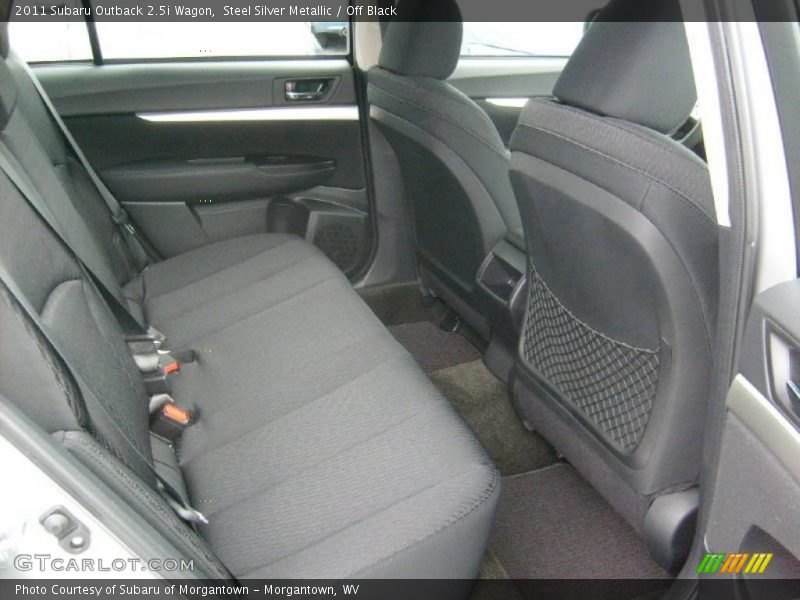 Steel Silver Metallic / Off Black 2011 Subaru Outback 2.5i Wagon