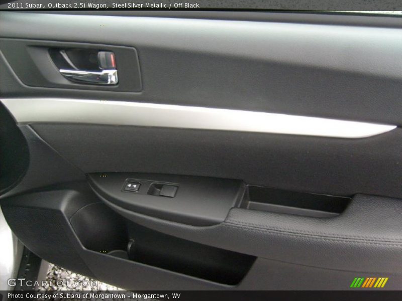 Steel Silver Metallic / Off Black 2011 Subaru Outback 2.5i Wagon