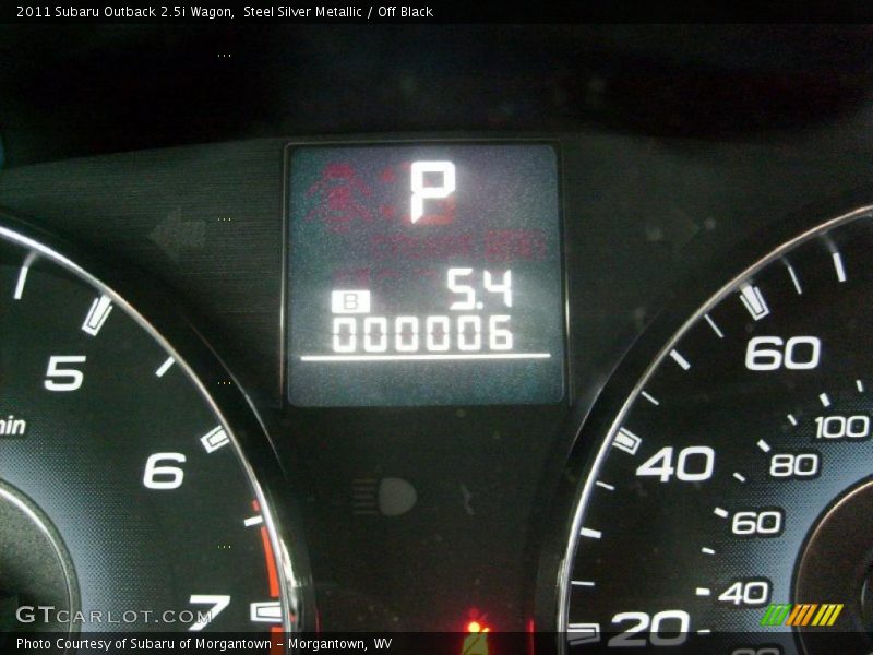 Steel Silver Metallic / Off Black 2011 Subaru Outback 2.5i Wagon