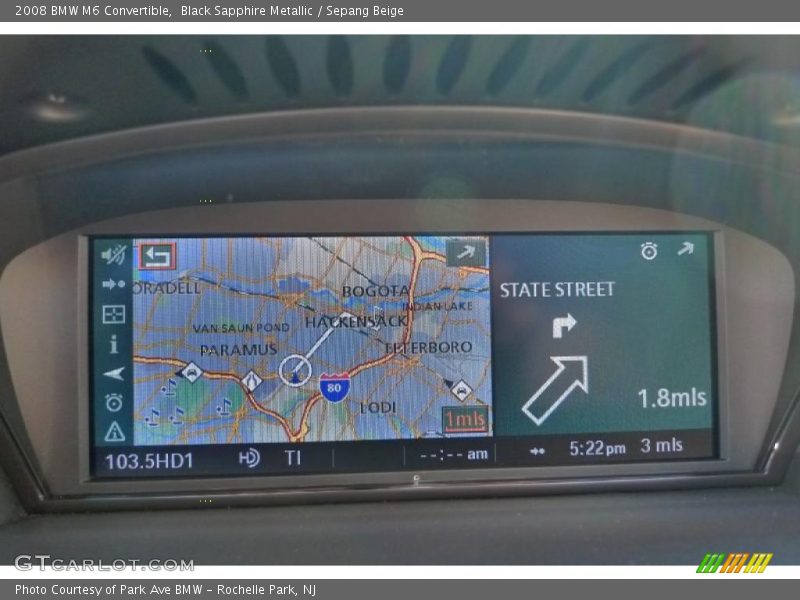 Navigation of 2008 M6 Convertible