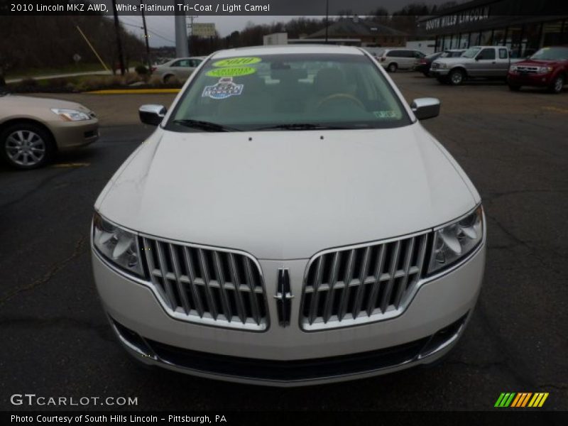 White Platinum Tri-Coat / Light Camel 2010 Lincoln MKZ AWD
