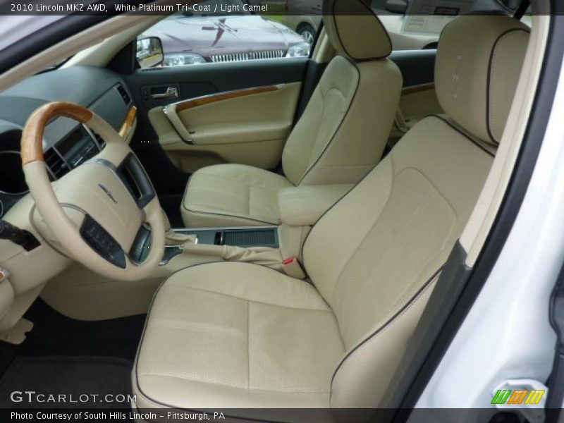 White Platinum Tri-Coat / Light Camel 2010 Lincoln MKZ AWD