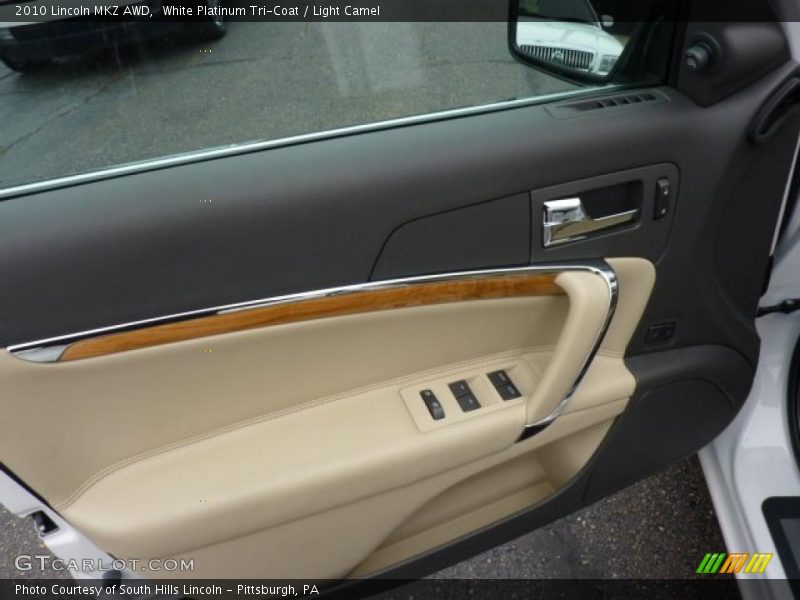 White Platinum Tri-Coat / Light Camel 2010 Lincoln MKZ AWD