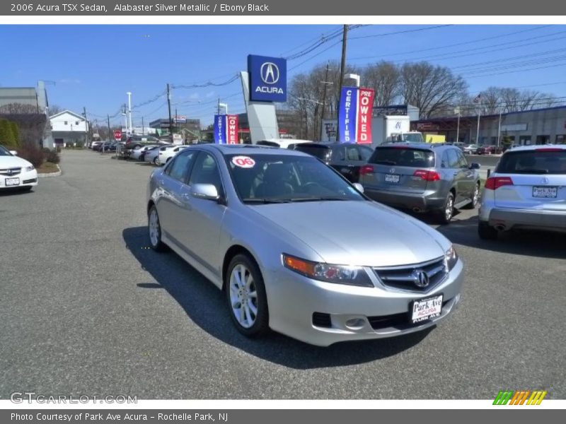 Alabaster Silver Metallic / Ebony Black 2006 Acura TSX Sedan
