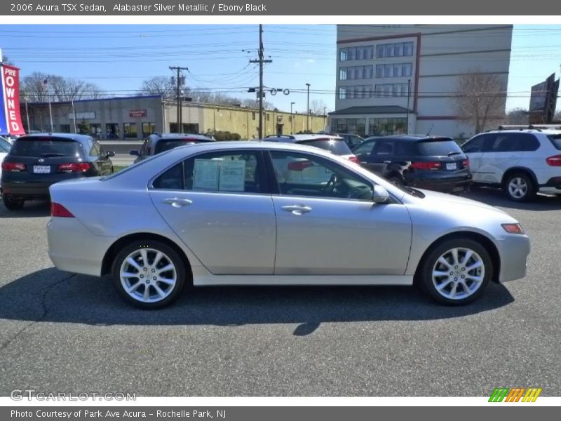 Alabaster Silver Metallic / Ebony Black 2006 Acura TSX Sedan