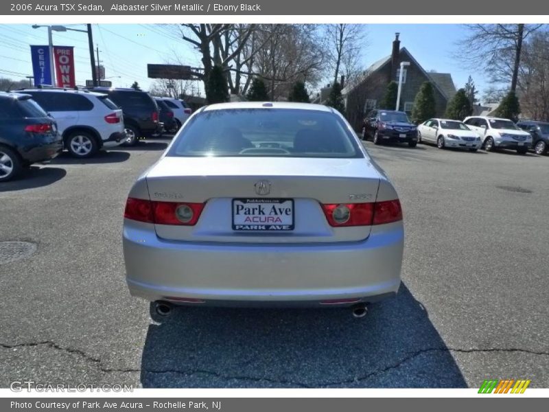 Alabaster Silver Metallic / Ebony Black 2006 Acura TSX Sedan
