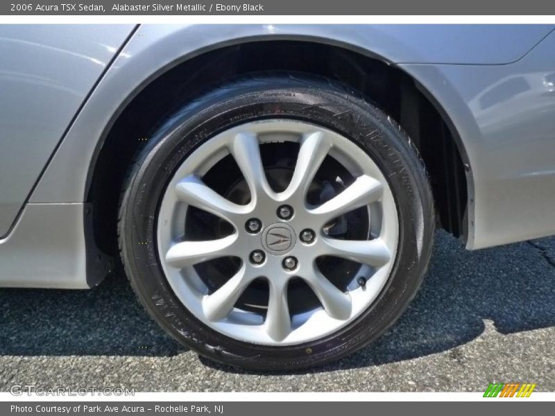 Alabaster Silver Metallic / Ebony Black 2006 Acura TSX Sedan