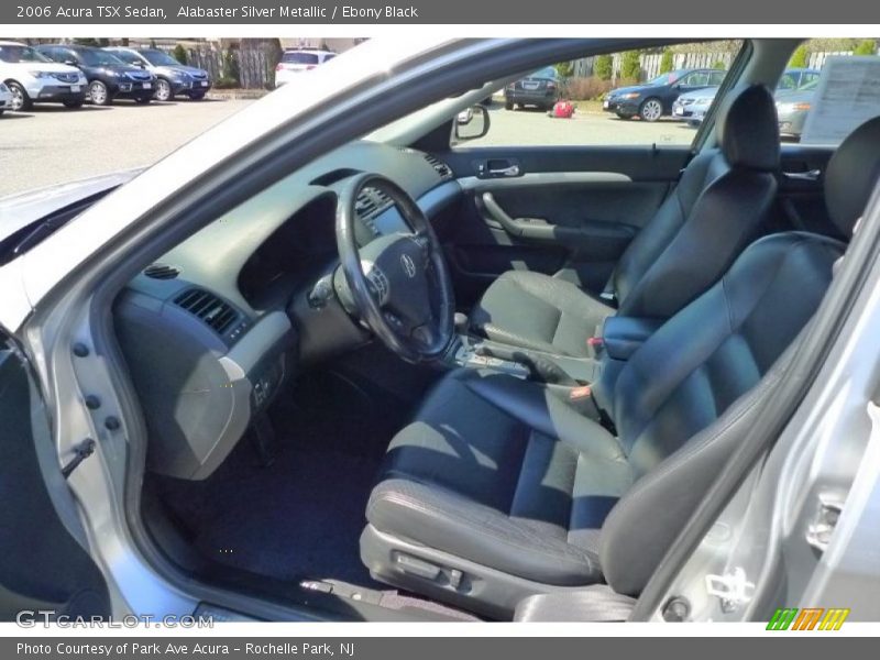 Alabaster Silver Metallic / Ebony Black 2006 Acura TSX Sedan