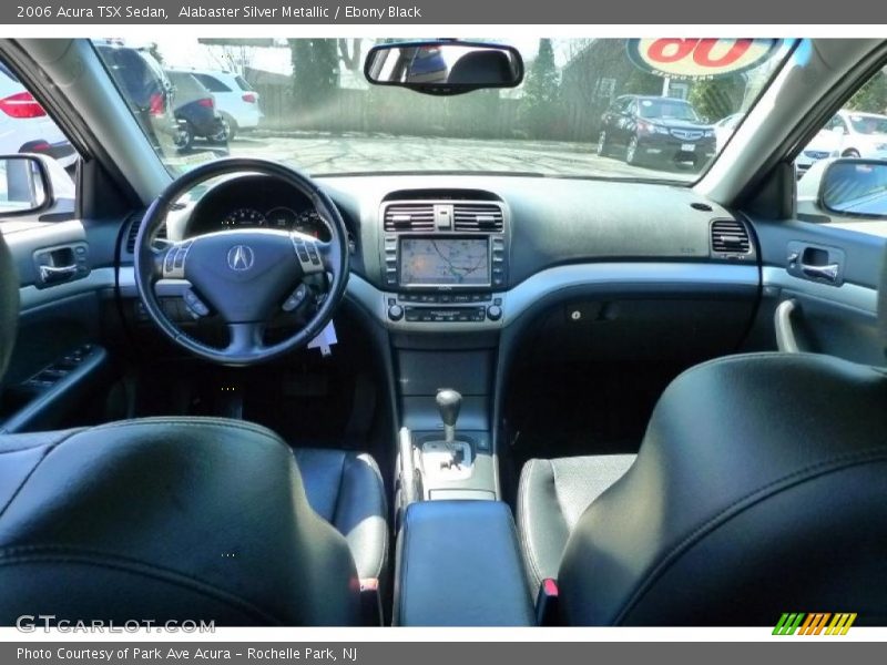Alabaster Silver Metallic / Ebony Black 2006 Acura TSX Sedan