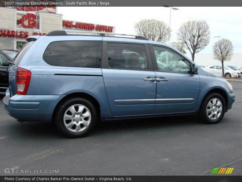 South Pacific Blue / Beige 2007 Hyundai Entourage Limited