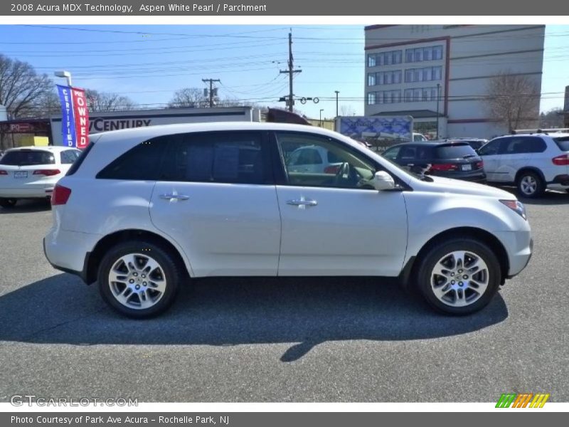 Aspen White Pearl / Parchment 2008 Acura MDX Technology